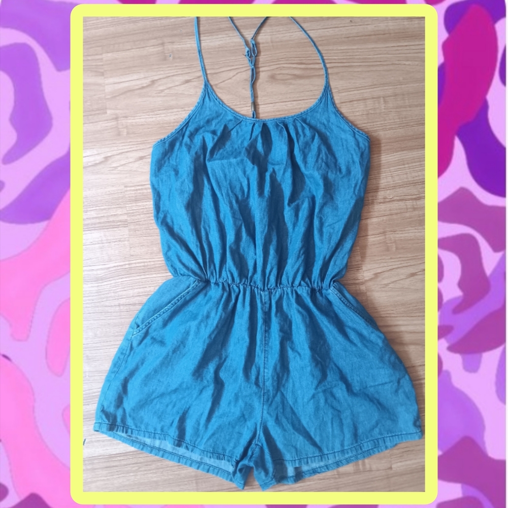 Denim Romper